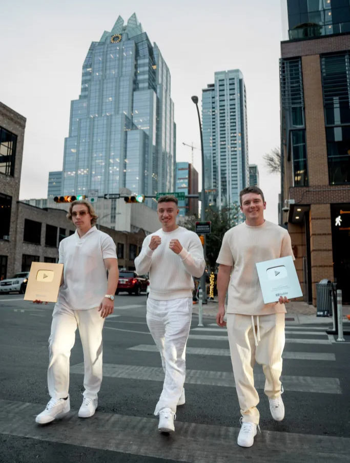 james Dumoulin, Jack Dumoulin, and childhood friend Joshua Smith. the school of hard knock founders