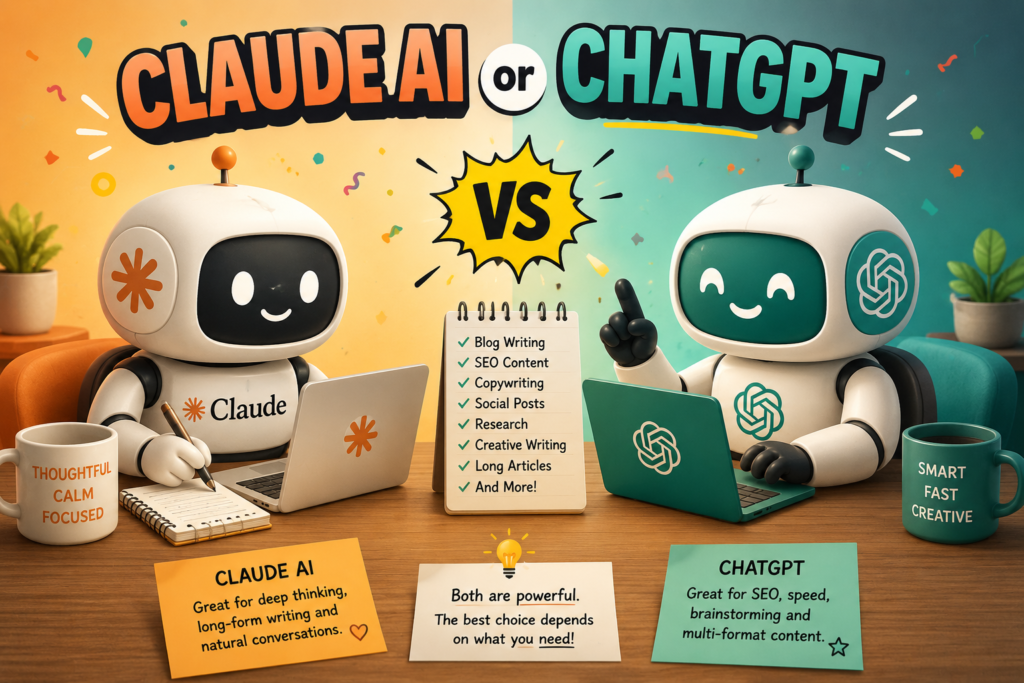 Claude AI vs ChatGPT for Writing (2026): Which AI Writer Creates Better Content? The Ultimate Writing Showdown for Bloggers, Authors & Marketers (2026)