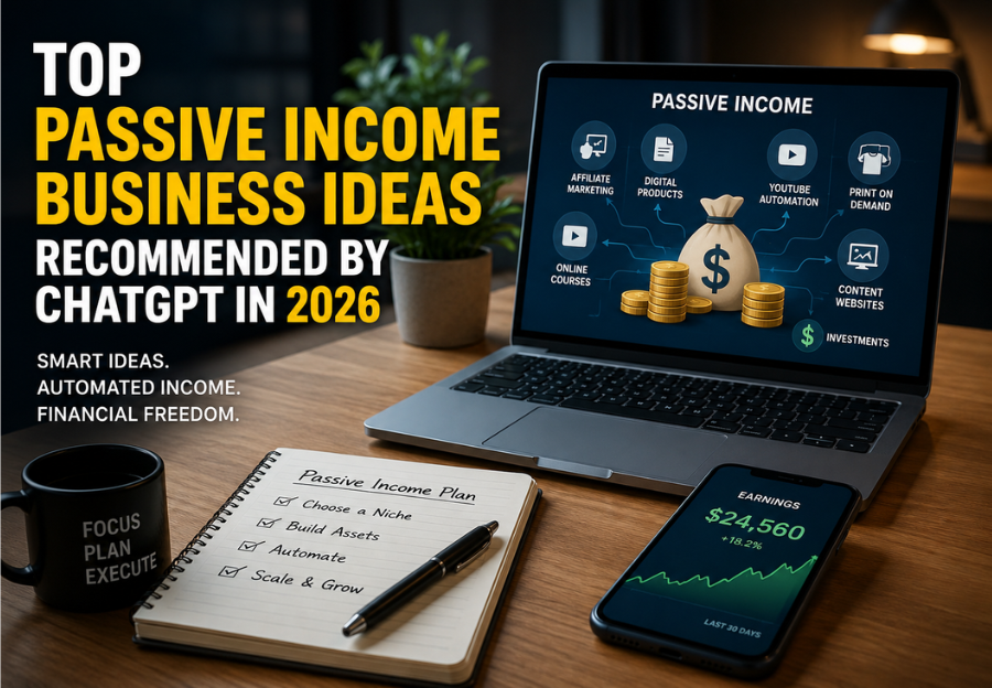 Top Passive Income Business Ideas Recommended by ChatGPT in 2026 (That Can Generate Income While You Sleep) top passive income business ideas for 2026
