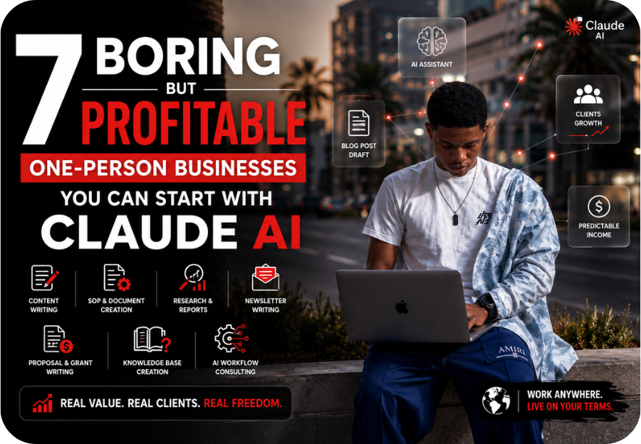 7 businesses you can start with claude ai that make money