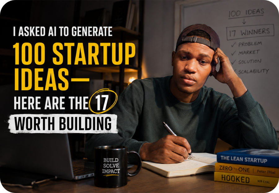 I Asked AI to Generate 100 Best Startup Ideas—Here Are the 17 Startup Ideas Worth Building